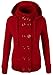 LTYY Women's Multicolor Hooded Double-Breasted Cashmere Coat