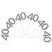 24 PCS 40th Cupcake Toppers - Anniversary or Birthday Cupcake Picks Party Decoration | Silver 40th