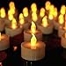 Pandaing Lasts 2X Longer Flameless Tealight Candles [50 Pack, Batteries Included], Realistic Tea Lights Candles, Flickering Bright Tealights, Battery Operated Unscented Candles