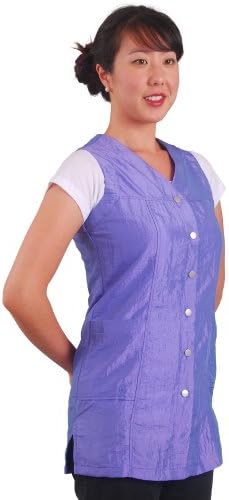 JMT Beauty Sleeveless Purple Salon Smock (L (10))