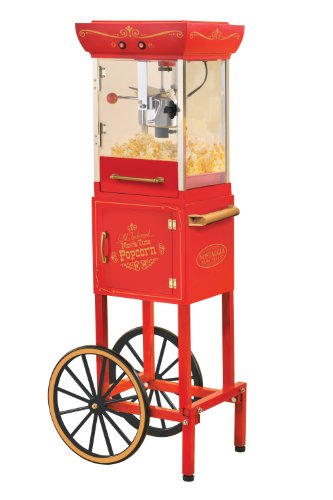Nostalgia Electrics CCP-300 Vintage Collection 48-Inch Popcorn Cart