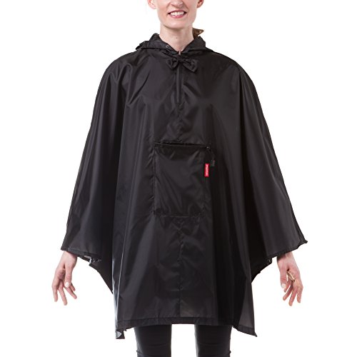 reisenthel Mini Maxi Poncho, Lightweight and Packable Design, Black