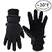 OZERO Winter Gloves Cold Weather Thermal Glove - Water Resistant and Insulated for Working Skiing Driving - Hands Warm for Men and Women Gray/Black