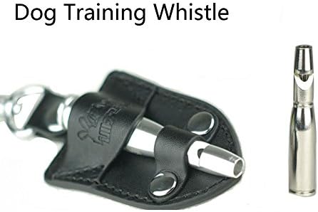 Ultrasonic Frequency Dog whistle Pure copper anti-bacterial Dog Training Whistle Stop Barking and Obedience Training Distance Reaction training Anti-loss Leather Cover with Clasp