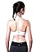 Women's Yoga Bra Light Support Cross Back Wirefree Pad Soft Queenie Ke Size L Color Angle White