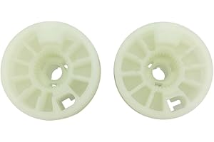Mievlyo 2Pcs Left & Right Rear Window Regulator Drum Gear Spool Fit for Kia Optima Hyundai 2016 2017 2018 2019 2020