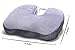 FIRM Seat Cushion for Coccyx Tailbone and Back Pain-Memory Foam High Density FIRM Premium Quality - Ideal for Home Office Desk Chairs, Auto Seats, Sports Stadium Seats! (Gray)