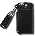 iPhone 6 6S Case, Welity Detachable Lanyard PU Leather Hanging Neck Strap Kickstand Case Cover with Card Slots & Earphone Winder Function for Apple iPhone 6/6S 4.7-inch (Black)