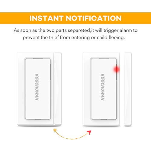 Wireless Outdoor Solar Powered Burglar Home Security Alarm Siren, Waterproof RV Alarm DIY Driveway Alert System with 2 Motion Detector, 1 Door Sensors and Remote Controls
