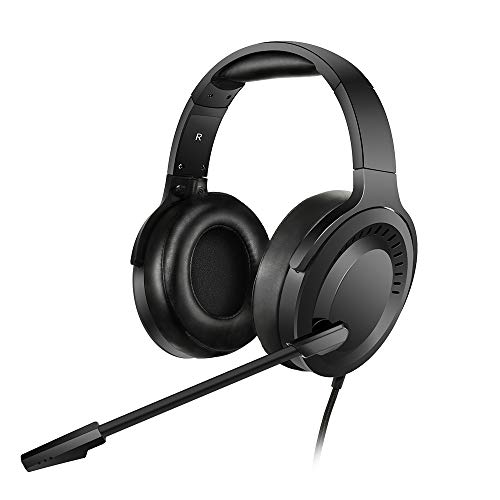 NUBWO N15 Gaming Headset for Xbox One PS4 PC with Flexible Mic Comfort Rotatable Earmuffs, Stereo Sound, Easy Volume Control for Xbox One S/X Playstation 4 Computer Laptop (Black)