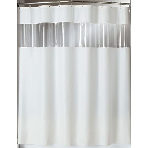 Trendy Linens Vinyl Vision Hooked Peek A Boo Shower Curtain Mold