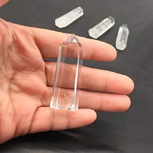 Kiminana Quartz Crystal Point, Smelting Quartz Crystal Point Healing Obelisk Hexagonal Wand Reiki