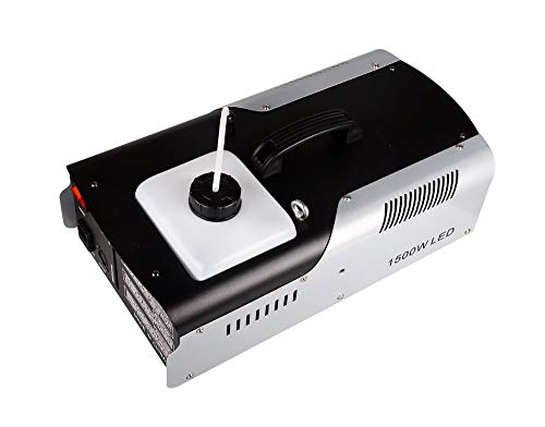 Led Fog Machine,1500w Smoke Machine, With 6x3w 3in1 Led,Wired Control and Remote Control, Use For Disco, Ballroom, KTV, Bar,Club, Party, Wedding
