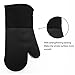 Silicone Shell Kitchen Oven Mitts for Heat Resistant 500 Degrees with Waterproof, Set of 5 Oven Gloves for BBQ Cooking Set Baking Grilling Barbecue Microwave Hot mitt Grey