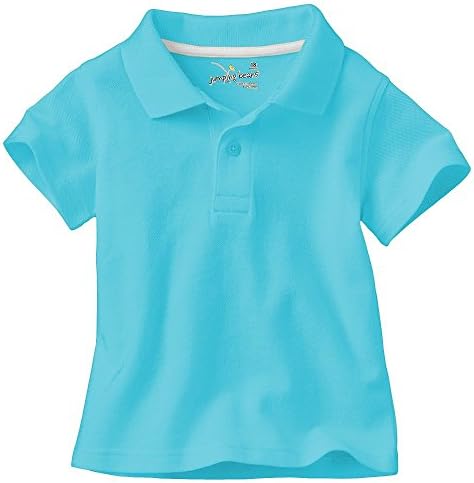 Evacindy Jumping Beans Pique Polo (3T, Tahiti Blue)