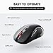Habor Wireless Mouse, 2.4G USB Wireless Mice Optical PC Laptop Notebook Computer Cordless Mouse with Nano Receiver, 6 Buttons, 2400 DPI 5 Adjustment Levels, Home & Office for Windows Mac Linux