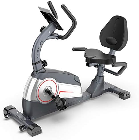 調整可能な抵抗と輸送ホイールを備えた磁気リカンベントバイク