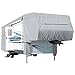 Waterproof Superior 5th Wheel Toy Hauler RV Motorhome Cover Fits Length 33'-37' New Fifth Wheel Travel Trailer Camper Zippered Panels Heavy Duty 4 Layer Fabric + KapscoMoto Keychain