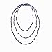 MGR MY GEMS ROCK! Petite 4MM Stone Hand Knotted Natural Blue Sodalite Light Weight Endless Infinity Beaded Necklace, approx 70