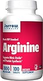 Jarrow Formulas L-Arginine , Supports Cardiovascular Health, 1000 mg, 100 Tabs