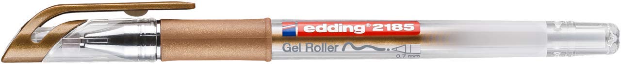 edding 2185 Gel Roller, Copper, 1 Pen, 0.7 mm, Gel Pen for Writing Drawing, Colouring Mandalas, Bullet Journals - Image 3