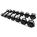 CAP Barbell Cast Iron Hex Dumbbell Weights (Pair), Black, 5 lb
