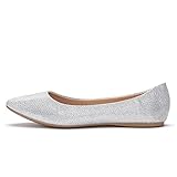 DREAM PAIRS SIMPLE-Z Women's Casual Solid Pointed Plain Ballet Comfort Soft Slip On Flats Shoes New Colors