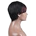 Dreambeauty Short Natural Full Wig 100 Brazilian Human Hair Silk Straight Short Wigs for African Amercian Black Women 1b/99J