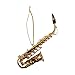 Treasure Gurus Miniature Saxophone Realistic Musical Instrument Ornament