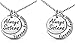 Christmas stocking Stuffers Sisters, Set of 2 ''Always Sisters Forever Friends'' Moon Pendant Necklaces - Jewelry Gifts for Big & Little Sisters, Best Friends - Sister Necklaces for 2 (Silver Tone)