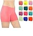 Sexy Basics Women's 6 Pack Cotton Stretch Vibrant Color Boy Short Boxer Briefs