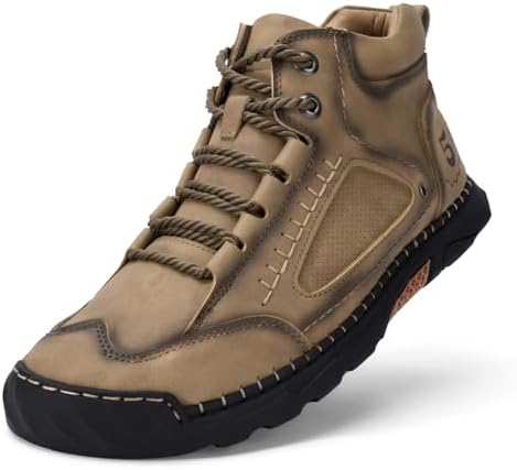 Amazon.com | Mens Casual Leather Shoes Ankle Chukka Boots Handmade