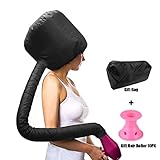 Bonnet Hood Hair Dryer Attachment Set - Soft Adjustable Hooded Bonnet for Hand H