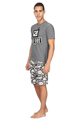 nuteez denim shorts set for men
