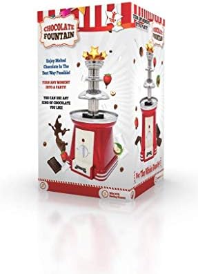 Gadgy Fontaine à Fondue au Chocolat à Trois Étages 90 Watts | Hauteur de 31,5 cm avec Tour en Acier Inoxydable | Capacité de 750 Grammes | Look Rétro | Pour les Fêtes d’Anniversaire et les Mariages - Cuisine A Vivre Gadgy Fontaine à Fondue au Chocolat à Trois Étages 90 Watts | Hauteur de 31,5 cm avec Tour en Acier Inoxydable | Capacité de 750 Grammes | Look Rétro | Pour les Fêtes d’Anniversaire et les Mariages
