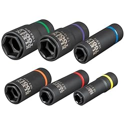 Klein Tools 66060 2-in-1 Impact Socket Set, 6-Piece
