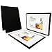 PHOENIX Black Canvas Boards for Painting - 5x7 Inch, 6 Pack - Small Canvases Gesso Primed Cotton Acid Free, Blank Flat Canvas Panel for Acrylic, Oil, Tempera, Metallic, Neon Paints & Crafts