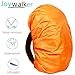 Joy Walker Backpack Rain Cover Waterproof Breathable Suitable for (15-30L, 30-40L, 40-55L, 55-70L, 70-90L) Backpack Hiking/Camping/Traveling (orange, Large (for 40-50L backpack))