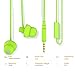 MAXROCK MINi5 Comfort-fit Headphones with Mic Wired Cellphone Earbuds with 3.5mm Jack (Green)