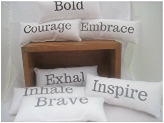 custom word quote pillow personalize home decor inhale exhale inspire signs