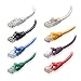 Cable Matters 8-Pack Snagless Short Cat 5e Ethernet Cable - 3ft, Gigabit Cat5e Cable, Cat5e Ethernet Cord, Multicolored