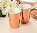 Juvale 36 Pack Rose Gold Foil Paper Cups, 12 oz Disposable Party Cup, Party Supplies for Wedding, Baby Shower, Engagement