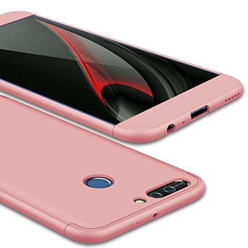 Honor 8 Pro Case, Honor V9 Case, GKK Double Dip Ultra Slim Knight Series Case For Huawei Honor 8 Pro Hybrid PC [HARD] Full Protection Matte Phone Case (Rose Gold)