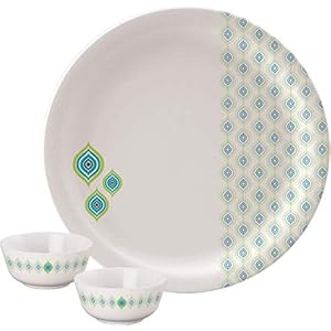 Servewell Melamine Rnd Buffet Set – Quill, White, 18 Piece