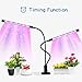 Grow Light , 18W full Spectrum 36 LED Plant Lights for Indoor Plants with timer in 3/6/12H , Red/Blue Spectrum, 5 Dimmable Levels, 3 Switch Modes,360 dgree Adjustable Gooseneck