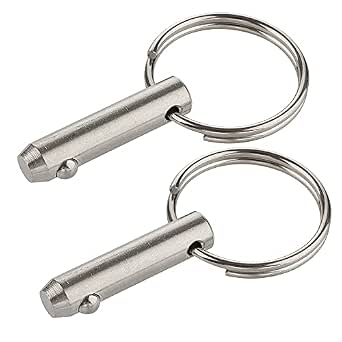 2 Pack Quick Release Pins - 316 Stainless Steel, 6mm Diameter, 35mm Length, Marine Grade For Bimini Tops & Boats - View #4