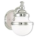 Livex Lighting 5711-05 Oldwick 1 Bath Light, Polished Chrome