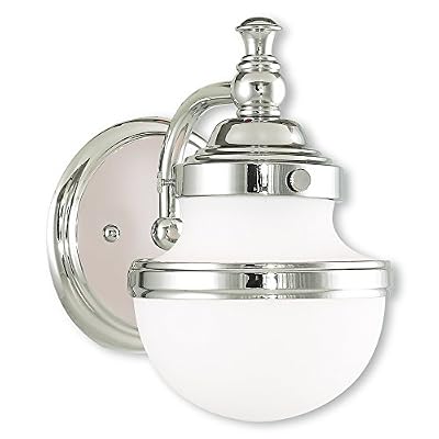 Livex Lighting 5711-05 Oldwick 1 Bath Light, Polished Chrome