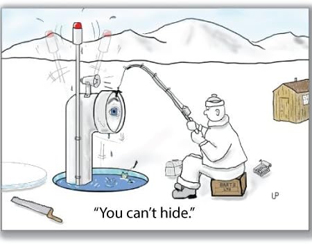 Uncle Pokey Miss You Card - You Can't Hide - Humorous Full Color Art on 100 pound paper with envelope folding to 5"x 7" Sold as a single card
