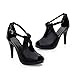 leanna Women's Chic Sexy High Heel Ankle Wrap Hasp Plus Size 4-10.5 PU Leather Work Pumps Open Toe Sandal